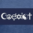 thumbnail image 3 of CafePress - Coexist T Shirt - Womens Tri-blend T-Shirt, 3 of 4