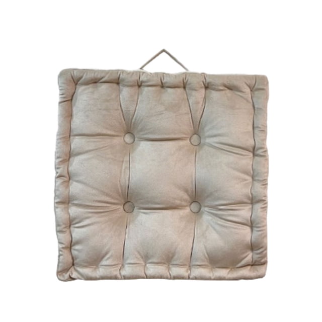 Injueey Cojín de tatami de puf cuadrado de amplia aplicación para almohada de cojín de tatami duradera de apoyo versátil Conjuntos de muebles de dormitorio Blanco crema 42*42 cm (espesor 10 cm)