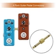 thumbnail image 4 of Rowin - Acopladores de conectores para pedal de guitarra de 1/4 de pulgada (6.3 mm) tipo recto, 4 co, 4 of 7