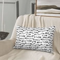 thumbnail image 5 of Lsque Fish Bones Pattern Pillow Case – Soft & Cozy Throw Pillow Cover, Hypoallergenic Cushion Case for Sleeping Women with Envelope Closure-20"x30", 5 of 6