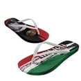 thumbnail image 4 of Chririnla Women's Mexican Flag Print Beach Sandals Comfortable Yoga Mat Arch Support Eagle Print Flip Flops Fashion Quick Dry Non-Slip Vacation Pool Flats Slippers, 4 of 7
