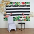thumbnail image 2 of Efavormart 5FTx7FT | Pink Flamingo Vinyl Backdrop, Black/White Stripes Floral Photography Background Party Banner, 2 of 5