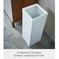 thumbnail image 5 of Yamazaki Home Trash Can, White, Steel, 7.25 gallons, 27 liters, Handles, Lid, No Assembly, 5 of 7