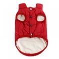 thumbnail image 3 of LEEYNEER Dog Winter Warm Coat Dog Lightweight Jacket Insulated Dog Apparel for Small Medium & Large Dogs Red M, 3 of 11