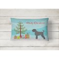 thumbnail image 2 of Carolines Treasures BB8455PW1216 Black Russian Terrier Christmas Canvas Fabric Decorative Pillow, 12H x16W, multicolor, 2 of 3