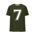 thumbnail image 6 of PNTUTB Fashion Men's Number 7 Print Classic Crew Neck Pullover Short Sleeve Casual Comfortable T-shirts, 6 of 6