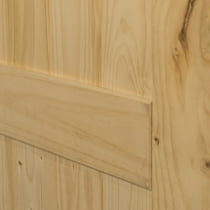 Belleze 36in X 84in Sliding Barn Wood Door Unfinished Knotty Pine