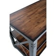 thumbnail image 5 of Duramax Weston 72" Industrial Metal & Wood Desk with Shelves, 5 of 10