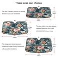thumbnail image 5 of ALAZA Watercolor Floral Flower Windshield Sun Shade Car Foldable Visor Block UV Rays Protector 55"x27.6", 5 of 8