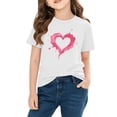 thumbnail image 3 of Plebaso Boys Girls Valentine's Day T-Shirts Graphic Cute Tee Casual Short Sleeve Crewneck Summer Tops, 3 of 7