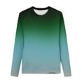 thumbnail image 2 of ATOGUTA Boys Girls Long Sleeve Shirts Unisex Soft Cute Casual Crewneck T Shirts Tops Green, Size 3T-14, 2 of 5