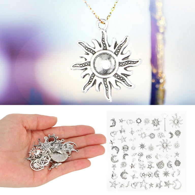 Wholesale SUNNYCLUE 1 Box 12Pcs 6 Styles Moon Star Charms Bulk Stainless  Steel Planet Pendants Metal Galaxy Dangle Pendant for Jewelry Making Charms  Earrings Bracelets Crafts Supplies 