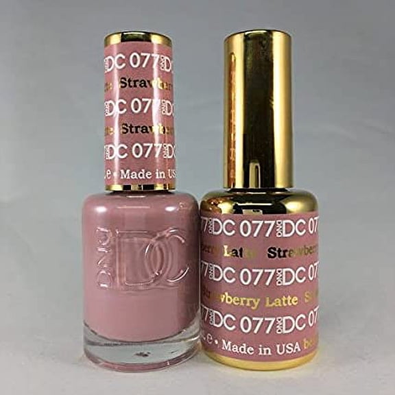 DND - DC Duo Soak off Gel & Matching nail polish - Strawberry Latte  #077