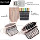 thumbnail image 4 of Angoo [Special] Grid Pen Pencil Case, Multi Slot Plaid Storage Bag, Big Pouch Organizer for Stationery Cosmetic Student, 4 of 4