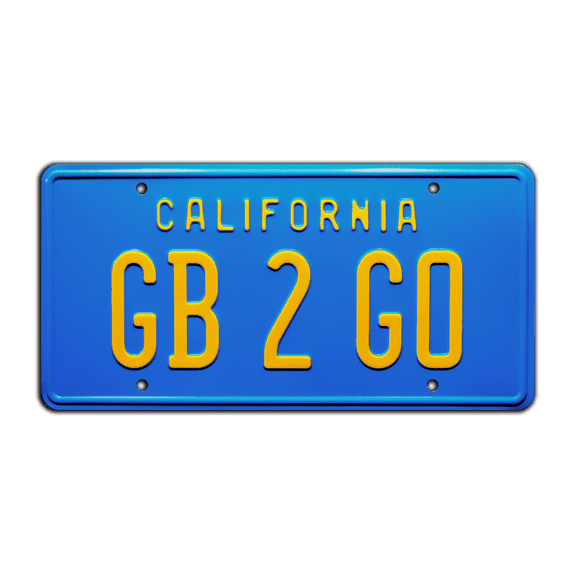 Good Burger | Kenan & Kel | GB 2 GO | Metal Stamped Replica Prop License Plate