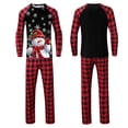 thumbnail image 1 of DuoJiaJ Ensemble de Pyjama à Carreaux Rouges Assorti pour la Famille pour l'Automne et l'Hiver Parent et Enfants Pyjama de Noël Haut à Manches Longues et Pantalon Tenue d'Intérieur pour Quatre, 1 of 5