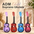thumbnail image 2 of ADM 21'' Ukulele for Beginners Hawaiian Wood Ukulele Kit for Kids Adult Student Starter with Free Lessons, Blue, 2 of 8