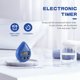 thumbnail image 4 of Reloj de BañO Digital Reloj de Ducha una Prueba de Agua Temporizador Temperatura Humedad Temporizador de Cuenta Regresiva Visual Reloj de Pared Azul, 4 of 5