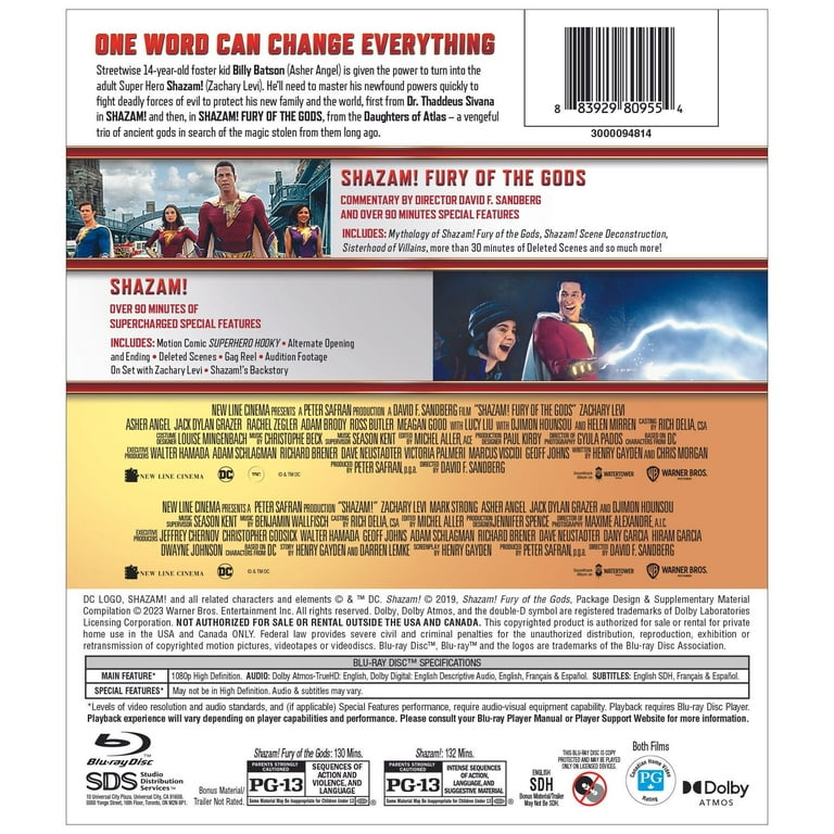 Shazam! 2-Film Collection: Fury of The Gods (Blu-ray) - Walmart.com