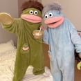 thumbnail image 4 of mgoYE Men Women Onesie Pajamas, Funny Fleece Jumpsuit, Cozy Plush One Piece Sleepwear, Warm Lounge, 4 of 9