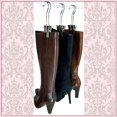 thumbnail image 1 of The Original Boot Hanger - Shoe Storage Space Saver (Set of 3); Boot Hanger, Boot Holder, Boot Clips (Silver), 1 of 3