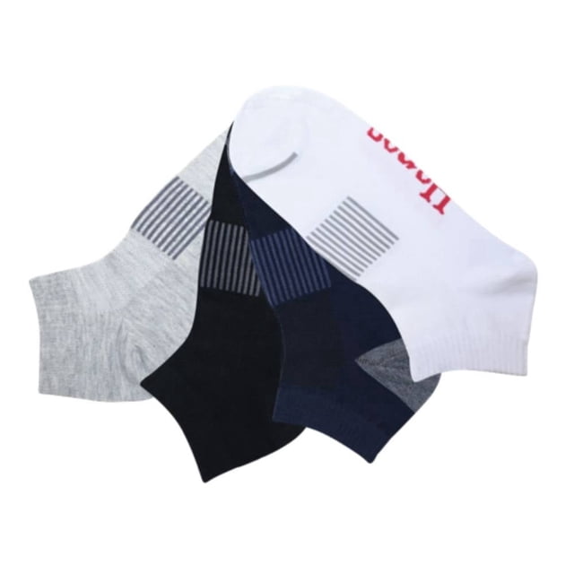 Tin Hanes para Hombre, Diseño Corto Liso Multicolor 4 Pares Unitalla