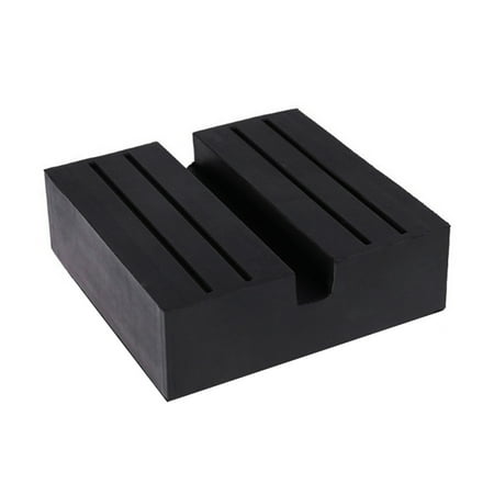 

Andoer Jack Rubber Pad 1PCS Universal Car Black -Slip Rail Adapter Jack Guard Pad Adapter Vehicle Tool for Car Lift