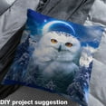 thumbnail image 2 of Feelyou 3D White Owl Fabric by the Yard 5 Yards, Winter Tree Mountain Home Decor Fabric by the Yard, Mystic Moon Sewing Fabric, Breathable Home Decor, 2 of 6