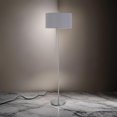 thumbnail image 6 of Sie 59 Inch Floor Lamp- Gray Linen Shade- Round Base- Silver Metal Pole, 6 of 6