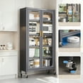 thumbnail image 4 of Jopath Adjustable Shelves & Wheels, Food Pantries Cabinets, Gray, 4 of 8