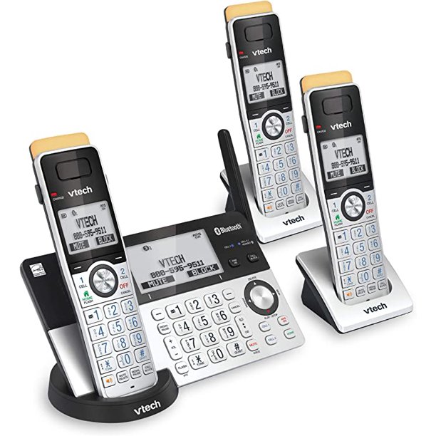 VTech IS8151-3 Super Long Range 3 Handset DECT 6.0 Cordless Phone for
