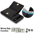 thumbnail image 2 of ELEHOLD Case for Google Pixel 6a,Business PU Leather Stand Case with Card Holder & Ring Holder,Black, 2 of 7