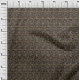 thumbnail image 3 of oneOone Coton Popeline Tissu Sergé Brun Texte Robe Tissu Imprimé Tissu par la Cour 56 Pouces de Large, 3 of 5