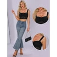 thumbnail image 2 of DARING DIVA Women Summer Sleeveless Trendy Y2K Going Out Cropped Tank S Black, 2 of 6