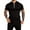 Black, variant on Sngxgn Mens Short Sleeve Regular Fit Polo(Black,L)