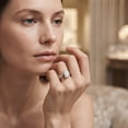 thumbnail image 5 of Rosec Jewels IGI Certified Lab Grown Diamond Solitaire Engagement Ring 3 Carat - E-VS1 Grade Radiant Cut Diamond Ring for Women, 18K White Gold, US 10.50, 5 of 8