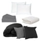 thumbnail image 1 of Set de Edredon Doble Vista Couzy Negro-gris+ Sabanas Basic + Protector Ultra + Almohada Osos 2, 1 of 7