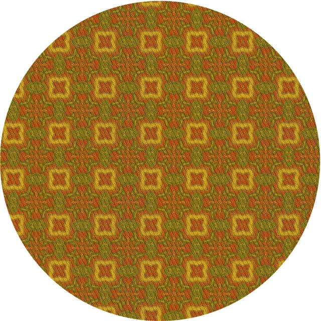 Ahgly Company Machine Washable Indoor Square Transitional Mahogany Brown Area Rugs, 3' Square