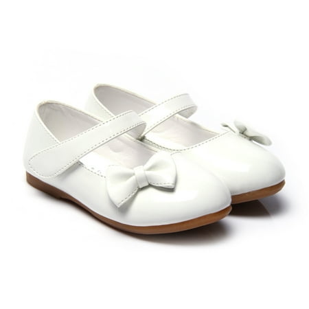 

XEYOU Toddler Girls Emma Dress Ballet Flats Bowknot Ballerina Mary Jane Wedding Party Flat Shoes
