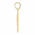 thumbnail image 2 of 14k Yellow Gold Polished Finish Block Script Design Number 94 Charm Pendant, 2 of 4