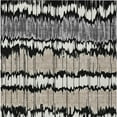thumbnail image 5 of 10' X 14' Black Silver And Gray Striped Washable Indoor Outdoor Area Rug, 5 of 5