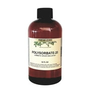 Perfume Studio Polysorbate 20 Cosmetic Grade Emulsifier Used to Bond Oil and Water Mixtures for DIY and Professional Personal Care Cosmetics Products; 10oz