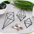 thumbnail image 4 of Uxcell Soporte Colgante para Planta de Aire de 1 Paquete, Soporte Geométrico Pentagonal de Metal para Tillandsia con Cadena de Metal [Negro, 4.8" H], 4 of 6