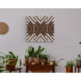 thumbnail image 5 of 36in Wall Decor Wooden Art - Geometric Pattern Wood Wall Hanging, Boho Wall Art Prints for Apartment, Bedroom, Living Room, 5 of 9