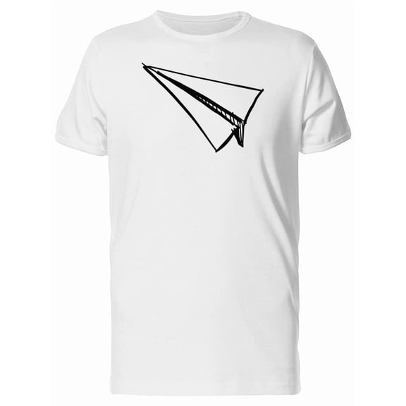 Paper Plane Sketch Style Tee Men's -Image by Shutterstock