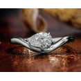 thumbnail image 5 of solitaire jewels 1.35CT Pear Moissanite Solitaire Engagement Ring For Women, 14K White Gold, 5 of 6