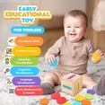 thumbnail image 3 of Montessori Toys, peces pequeños, habilidades motoras finas, clasificación por colores, 3 of 7