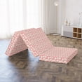 thumbnail image 4 of Floral Foldable Mattress, Vintage Flowers, 74.8" x 39.4", Pastel Pink Pale Salmon, by Ambesonne, 4 of 4