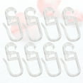 thumbnail image 2 of TABLZONE Transparent Plastic Curtain Hooks, Flexible Design, Easy to Use, and Strong for Home Window Drapes, 2 of 5