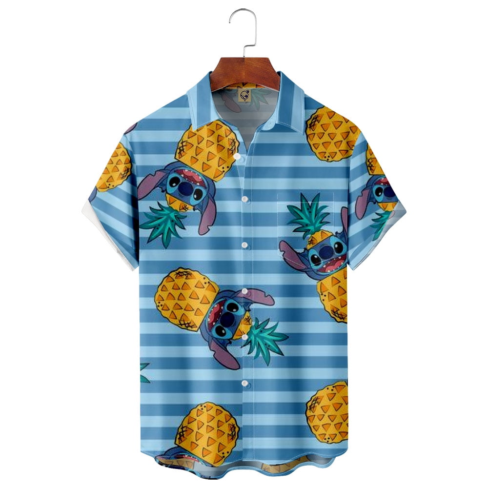 Disney Stitch Hawaiian Shirt, Funny Stitch Beach Shirt, Movies Lilo ...